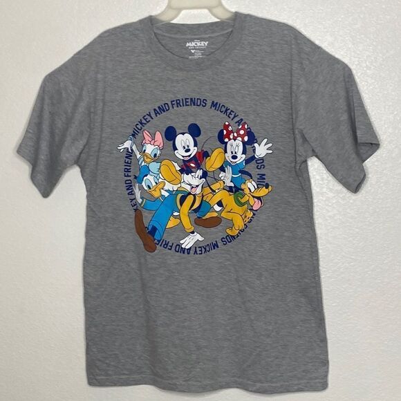 DISNEY Mickey and Friends Gray T Shirt Size XL - Picture 1 of 3